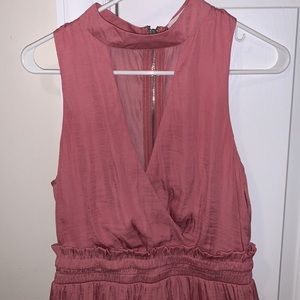 L’atiste ruffle cut out romper